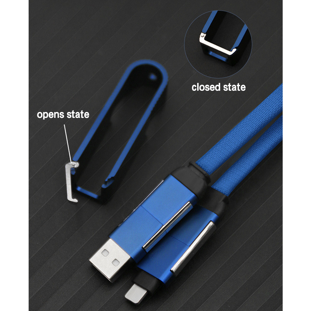 Corkscrew Portable TPE Data Charging Cable Phone USB Charging Cable