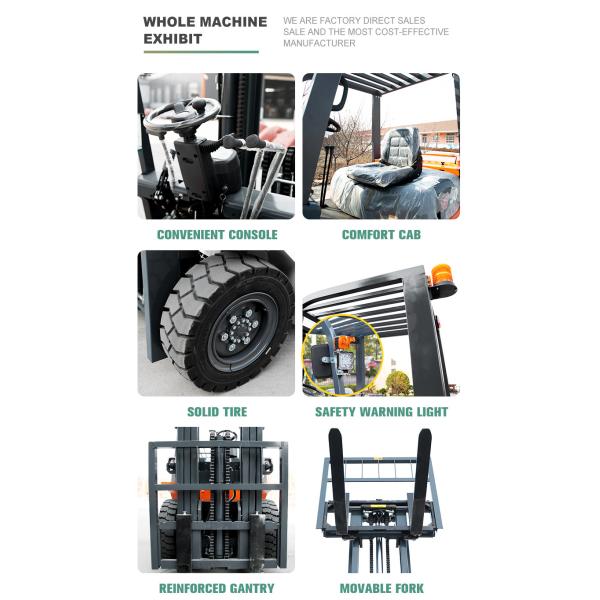 2-3 Tonne Power Lift Forklift Industrial Forklift Truck For Logistics