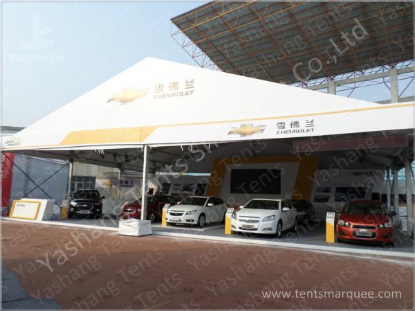 Cheap 15x20 M 300 Sqm Clear Span Tent Rental With A Shaped Roof Top / Galvanized Steel Connector for sale