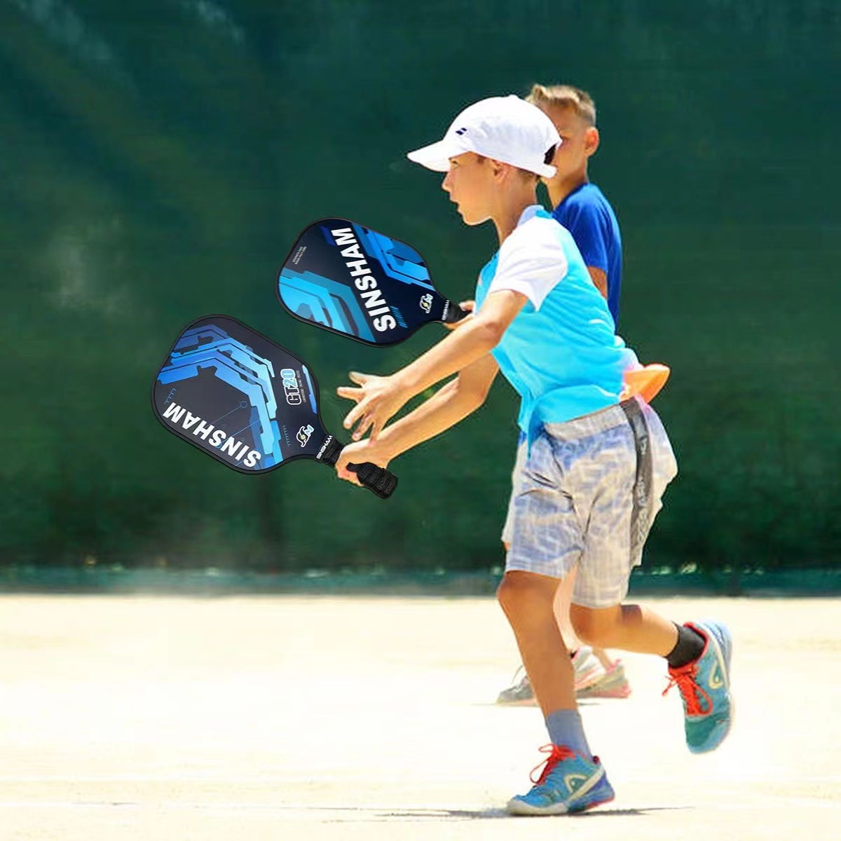 Enhance Your Pickleball Skills with 4 Fiberglass Graphite Rackets Balls and Bag Set