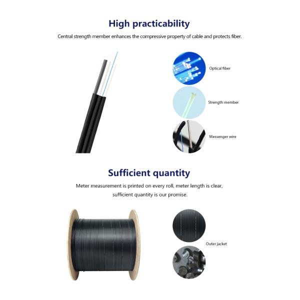 Single Mode G652 G657A1 G657A2 Sc LSZH FTTH Drop Cable