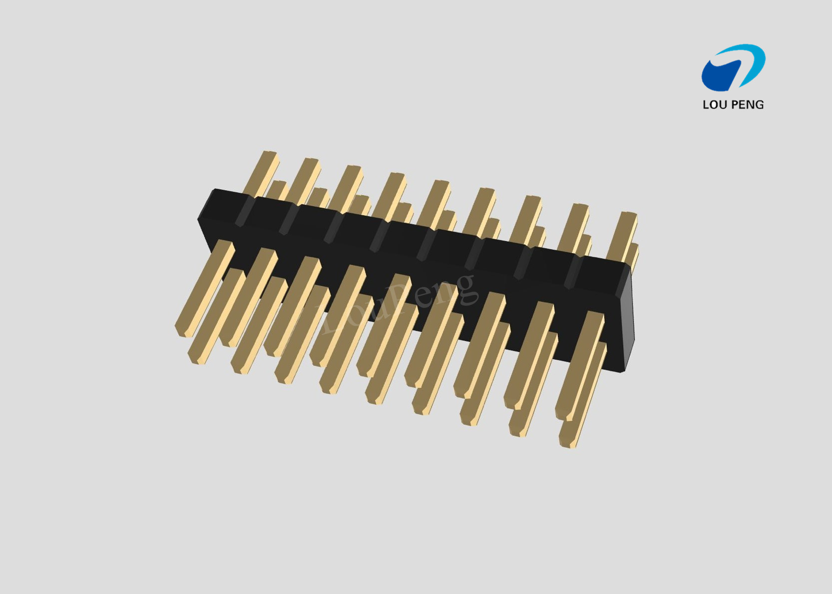 Pin Header 2x09pin 1.27mm pitch vertical