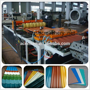 pvc asa cement tile making machine