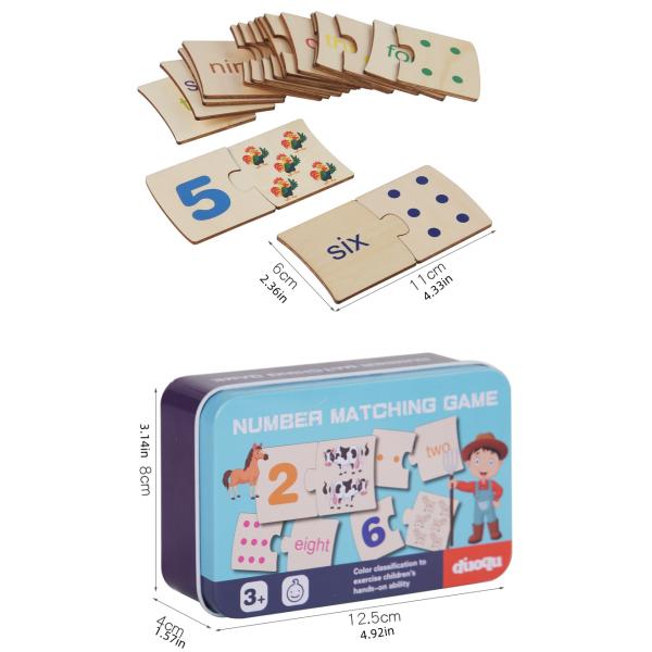 Wooden Counting Board Math Manipulatives Number Counting Toys for Kindergarten Learning Montessori Educational Toys