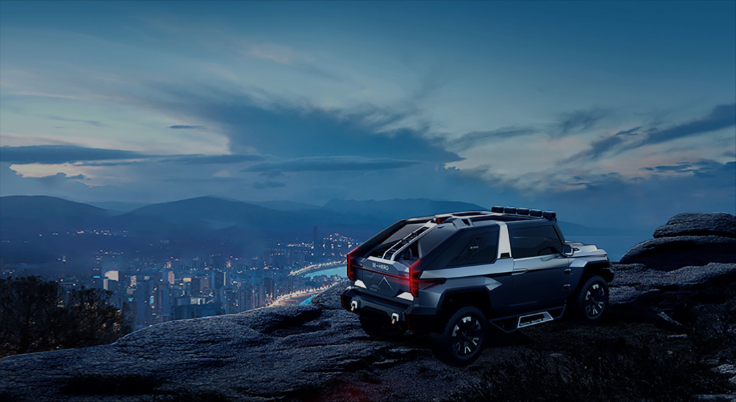 Dongfeng M-Terrain 917 Large SUV 5 Door 5 Seats Electric Cars Dongfeng Mengshi 4WD Adult Off Road Car