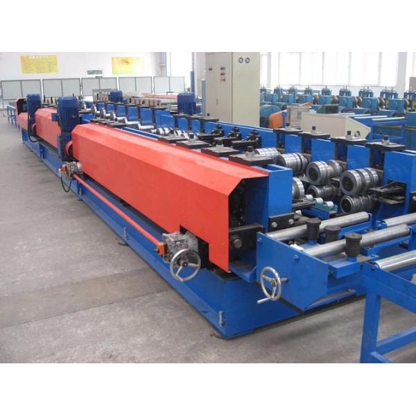 Blue And Red Cable Tray Roll Forming Machine Durable Using Good Performance