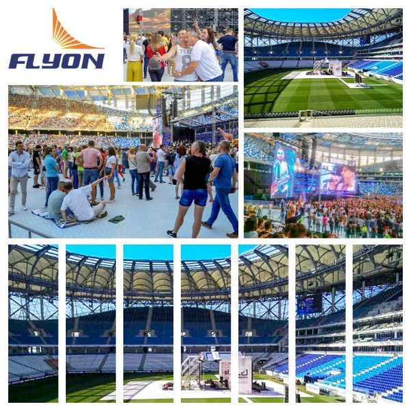 Stadium flooring application