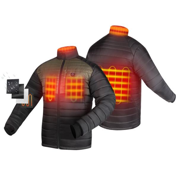 Cheap Custom Heating Zones USB Electric Heated Fleece Jacket Winter 5v 7.4v for sale
