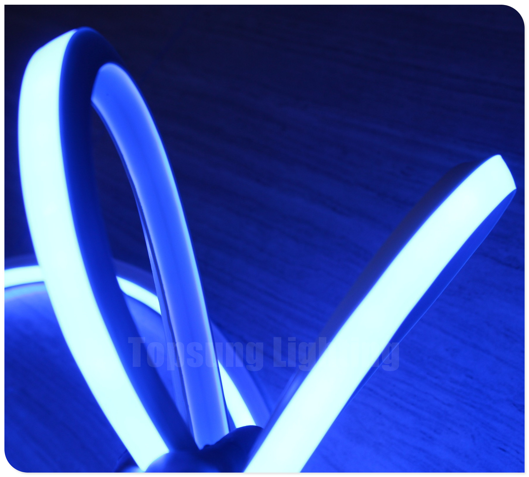 Super Bright Square 220v Blue Flexible Led Neon Rope IP68 waterproof