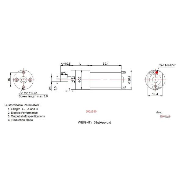 20mm Small Gear Motor High Torque Mini DC Gear Motor 6v 12v For Smart Home Appliance