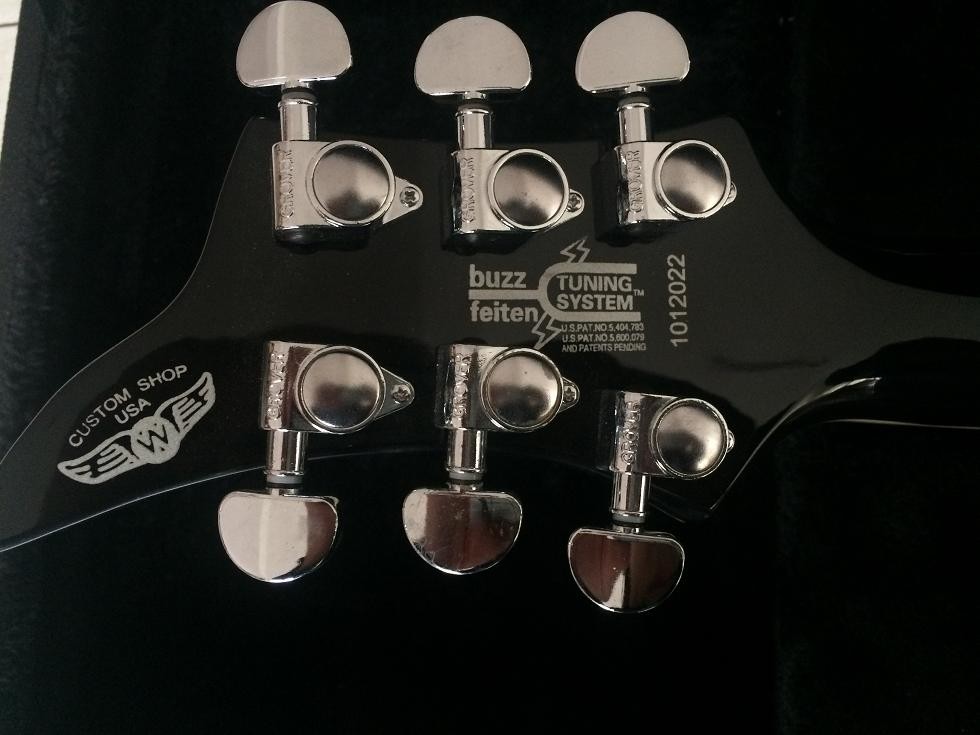 Wash6 strings abnormity signature model electric guitar mirror pickguard grover tuner custom guitar glossy black