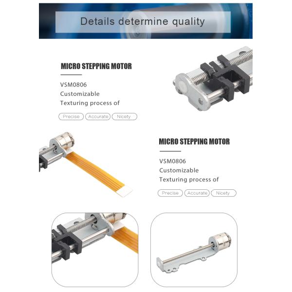 Micro Slider Screw Stepper Motor 10mm 5VDC Mini Linear Stepper Motor For Precise Instrument