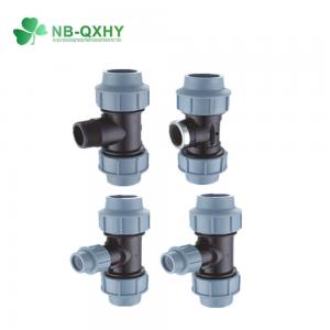 China Industrial QX Small Size PP Material Tubing Compression Fittings with Round Head Code on sale