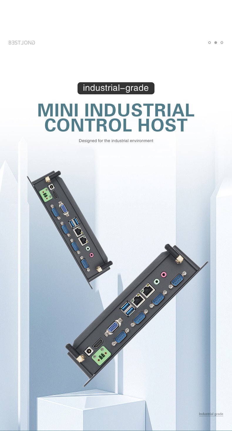 Android System Four Core Fanless Industrial PC Flushbonading