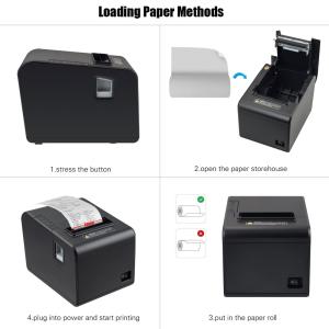 80mm 3 Inch Direct Thermal Receipt Printer 260mm/sec With Auto Cutter