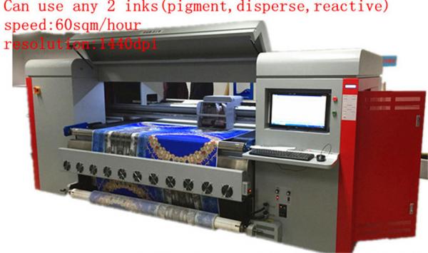 Cheap Dx5 Heads Pigment ink Printers For Fabric Automatic Textile Printing Machine for sale