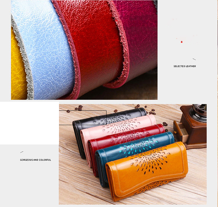 2023 Wallet for Women Name Engrave Leather Zipper Closure Card Holder Classic Design