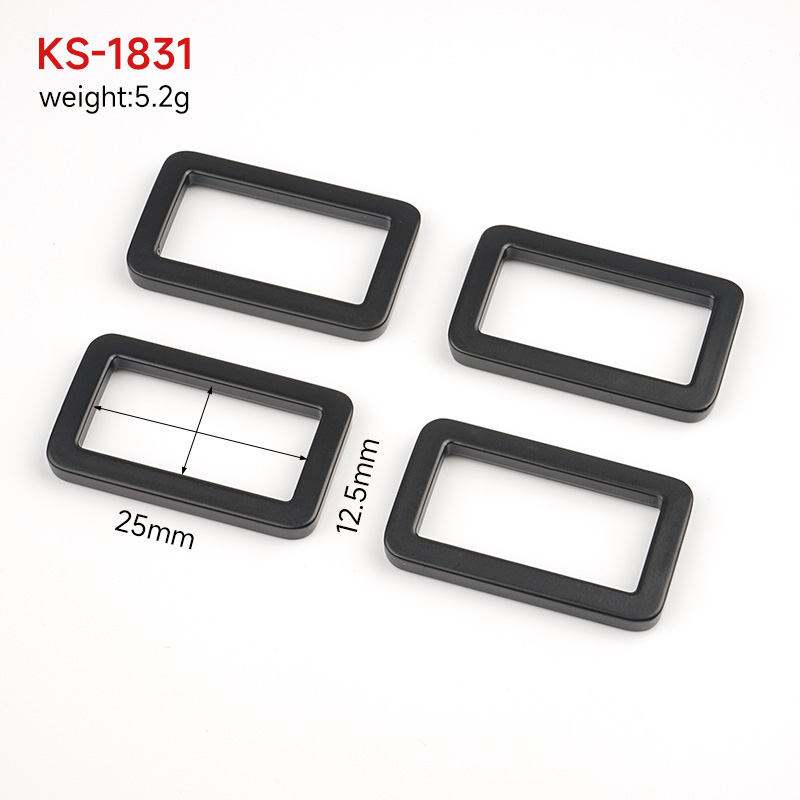 Rectangular 25mm Square Alloy Metal Buckle for Bag Purse High Grade Rectangle Ring Buckle