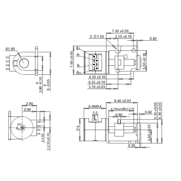 6mm Micro Slider Linear Stepper Motor Screw Motor With Bracket Stepper Motor