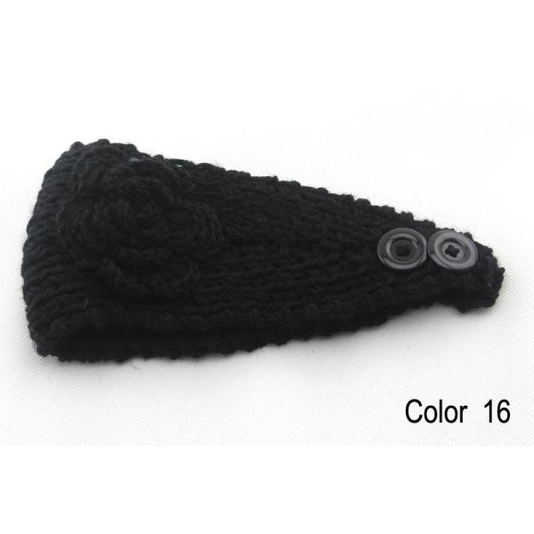 Embroidery bowknot Women's Knitted Head wrap Knitting wool crochet headband women cable