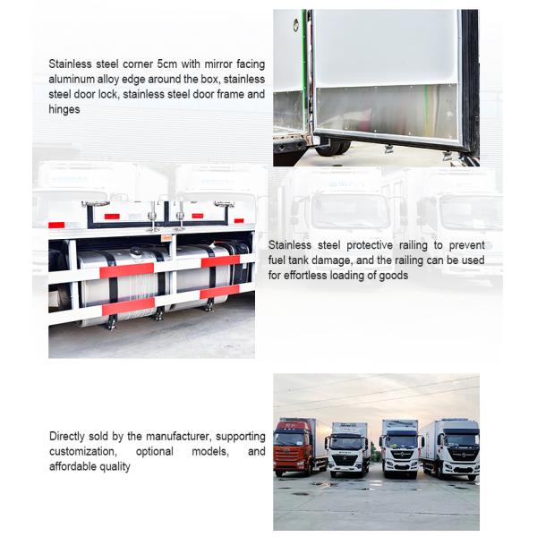 Isuzu 4X2 Commercial Refrigerated Truck 5ton Capacity 150-250hp Horsepower 500-1000Nm Maximum Torque for Commercial Transport
