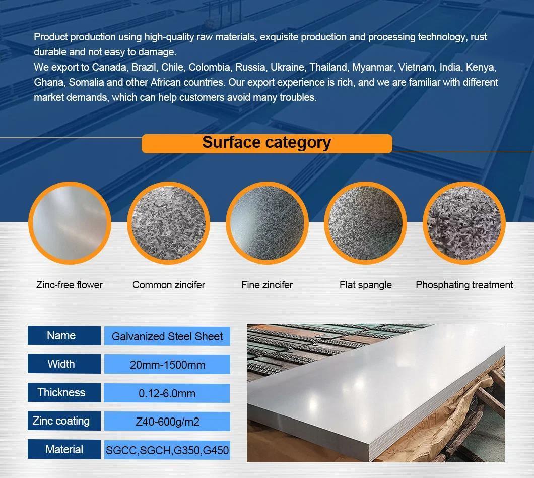 Gi Gl Galvanized Zinc Coated Metal Steel Sheet Dx51d Z275 26 Gauge Materials Galvanized Steel Sheet Iron Plate