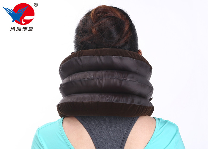 Universal Inflatable Neck Support Brace Flannel Cervical Collar Free Size