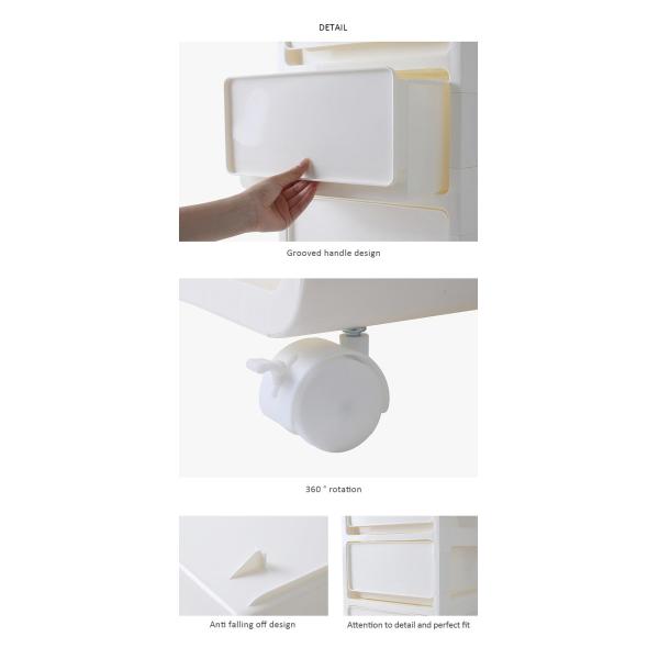 Individual 6 Drawer Plastic Storage Container 66cm 6 Tier Plastic Storage Drawers