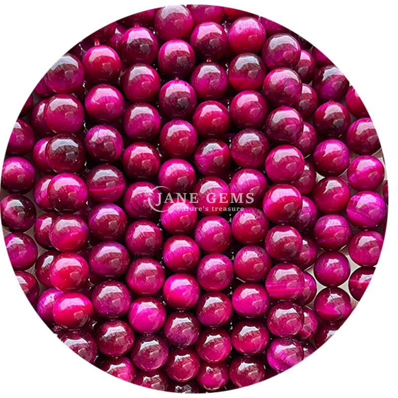 Gender-Neutral Crystal Bead Stone 8mm Tiger Eye Round Beads for Jewelry Making