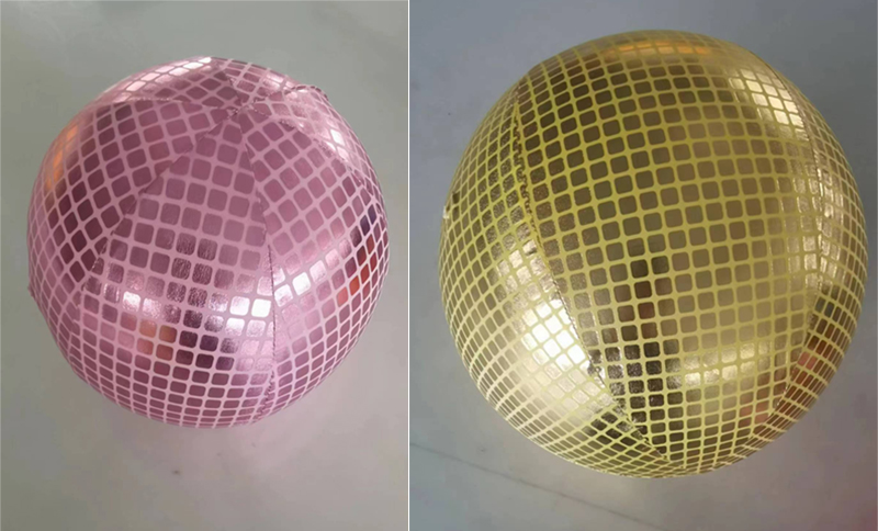 Silver Disco Pillow Inflatable Christmas Ball Balloon with Polyester Skin PVC inner ball