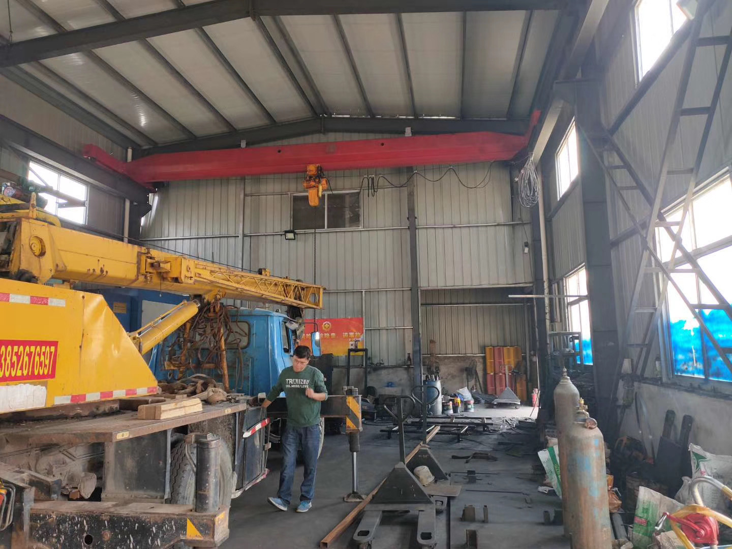 LD electric single beam bridge crane, 5T truss, electric crane, steel wire electric hoist