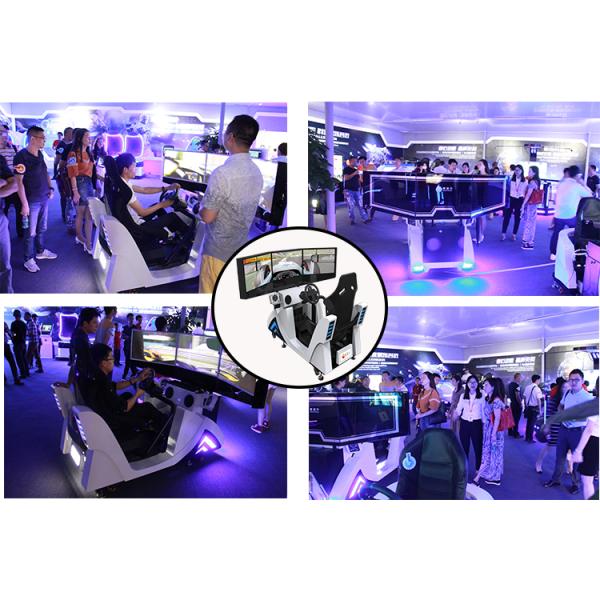 9D Three Screens Vr Car Driving Simulator with Dynamic Platform