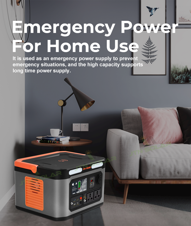 Folding MPPT Solar Panel Powerstation 1000W Powered Energy Storage System