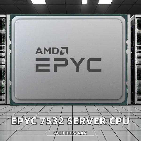EPYC 7532 CPU for Server Proliant DL380 Gen10 Model 4U Rackmount with 64GB DDR4 Memory and SSD Hard Drive in Stock