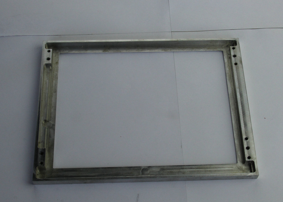 Quality Customized Aluminum CNC Machined Parts Square Frame With Brushed Finish wholesale