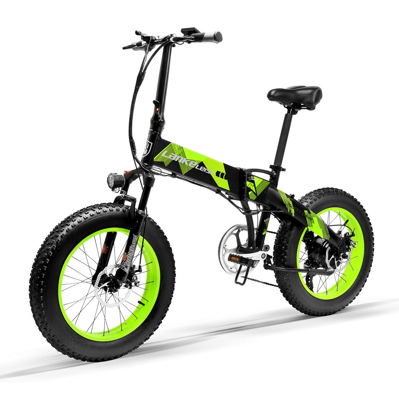 Popular Folding Fat Bike , 20 Inch 1000 Watt Electric Bike 5 Shifts Control