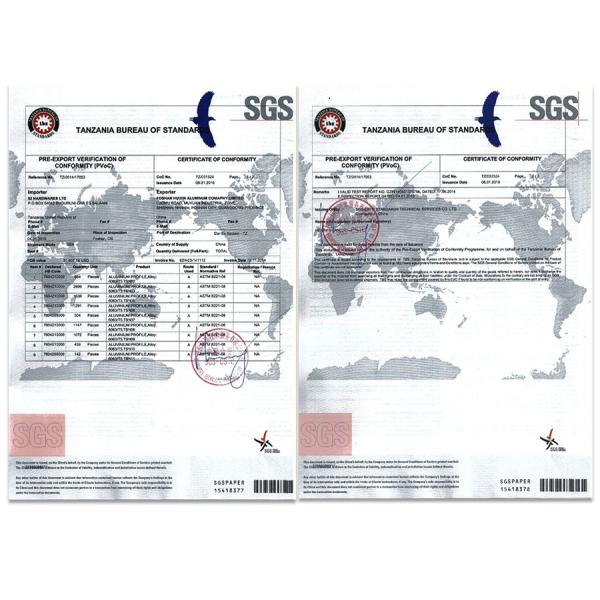 Milling/Punching/Drilling Aluminum Tile Trim Profile with Angle Shape