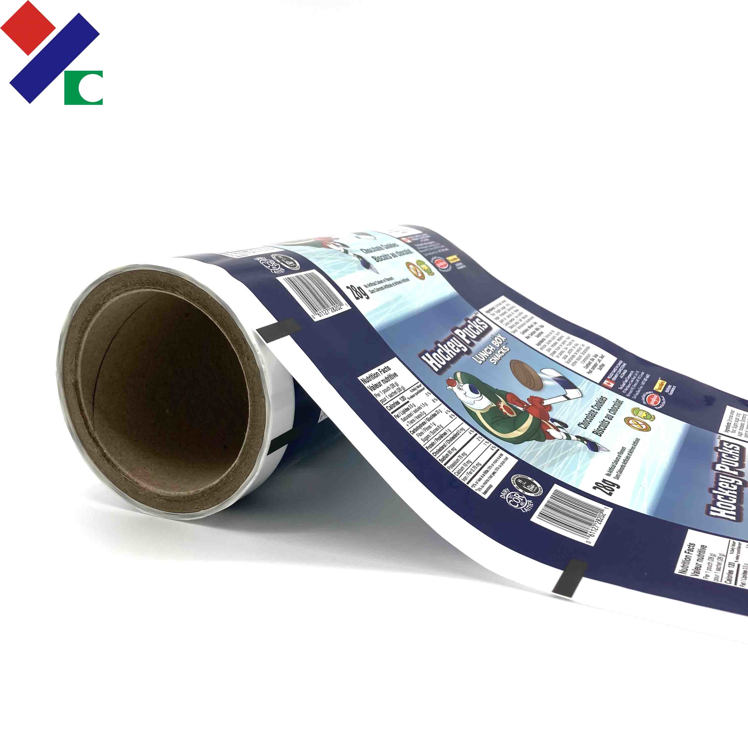 Aluminum Foil Laminated 152mm Printed Packaging Film Roll Flexible Roll Film For Sugar Candy