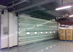 China Vertically Opening Transparent Industrial Garage Doors With Flexible Curtain Shutter Doors on sale