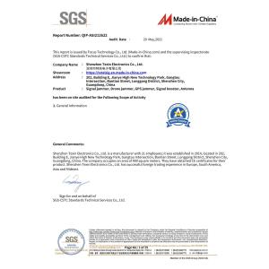 Shenzhen TeXin electronic Co., Limited Certifications