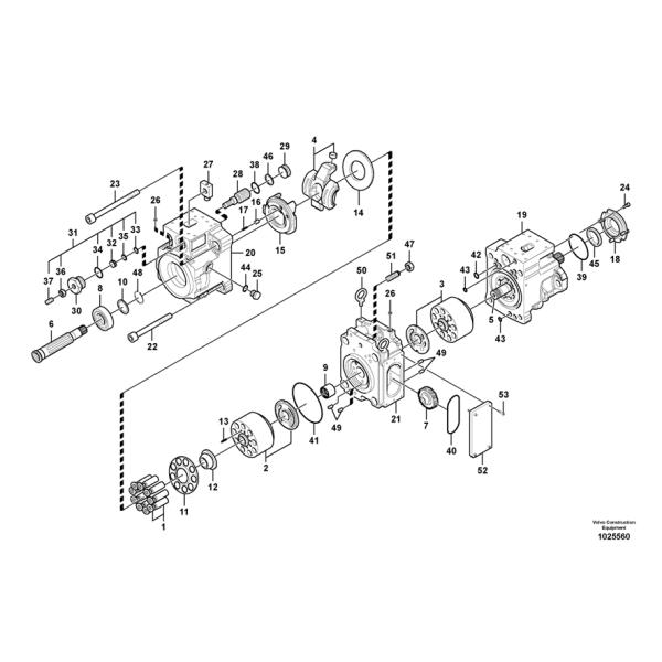 K3V63DT-9NOT for EC140 volvo excavator PN VOE14555190 High-Quality Excavator Hydraulic Pumps – Durable & Reliable Performance