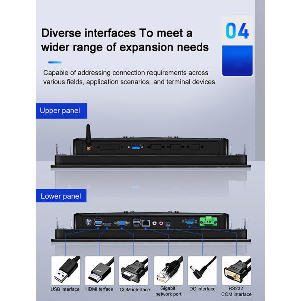 12.1 inch Capacitive Touch Screen Panel Pc Ip65 Waterproof Wide-Temperature Embedded Industrial Computer