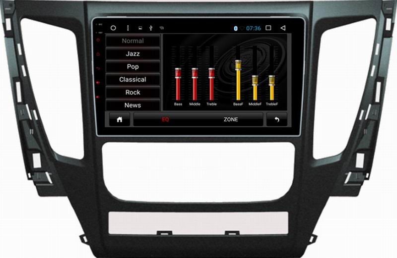 Ouchuangbo car gps navi stereo android 6.0 for Mitsubshi Pajero 2017 with SWC USB bluetooth AUX 4*45 Watts amplifier