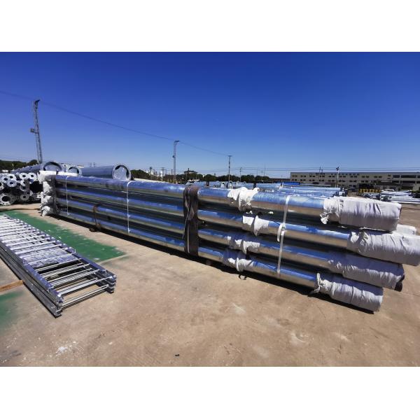 Steel High Mast Lighting Pole Galvanized LED Solar Street Lamp Polygonal Conical Octagonal