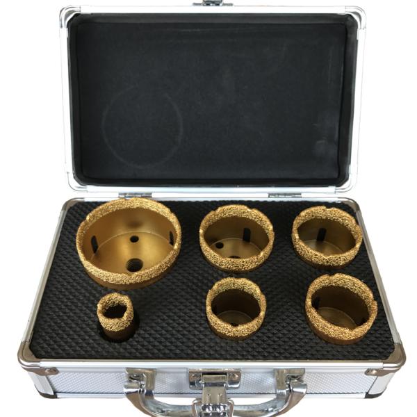 Practical Vacuum Brazed Diamond Tools , Porcelain Tile Drill Bit With M14 Thread