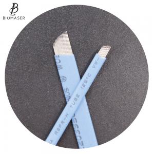 Quality Blue 0.18mm Disposable Microblading Tool Blades For 3D Embroidery wholesale