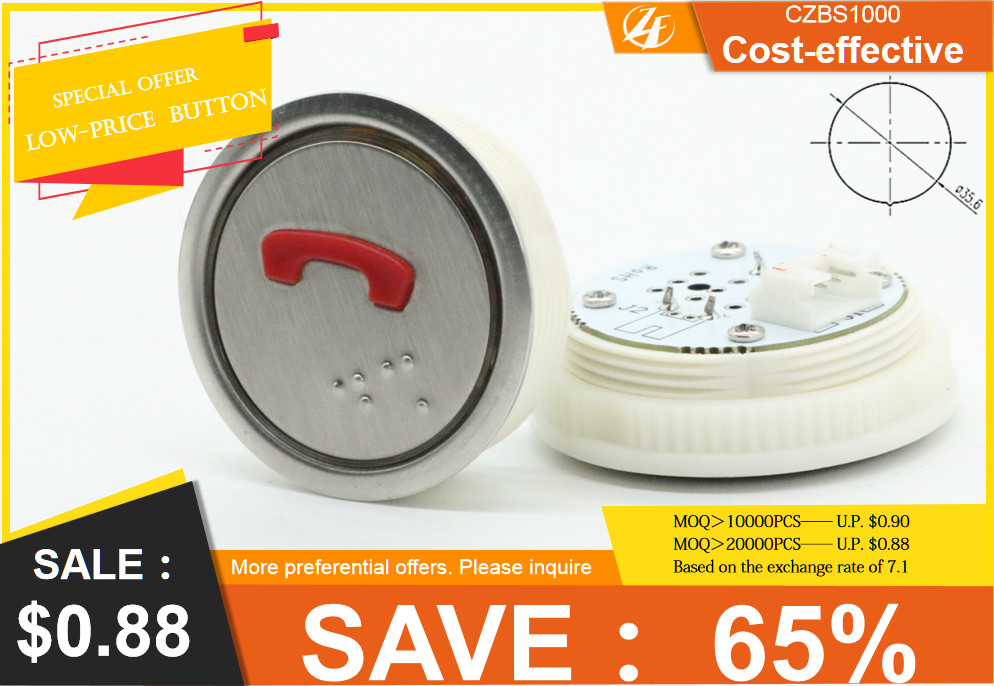 Special Offer Elevator Parts China Factory Elevator Push Button Call Buttons Lift Parts Push Buttons