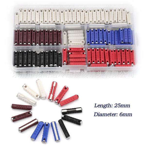 Automotive torpedo fuse box with torpedo-shaped Eastern European fuse 2A 6A 8A 16A 20A 40A 60A 32V 6*25mm good quality