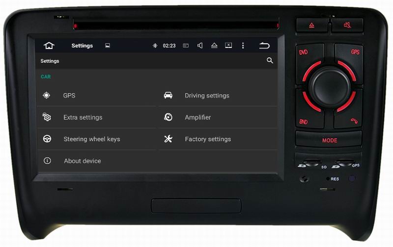 Ouchuangbo capacitive android 5.1 car radio for Audi TT 2006-2011with gps 3wifi 1024*600