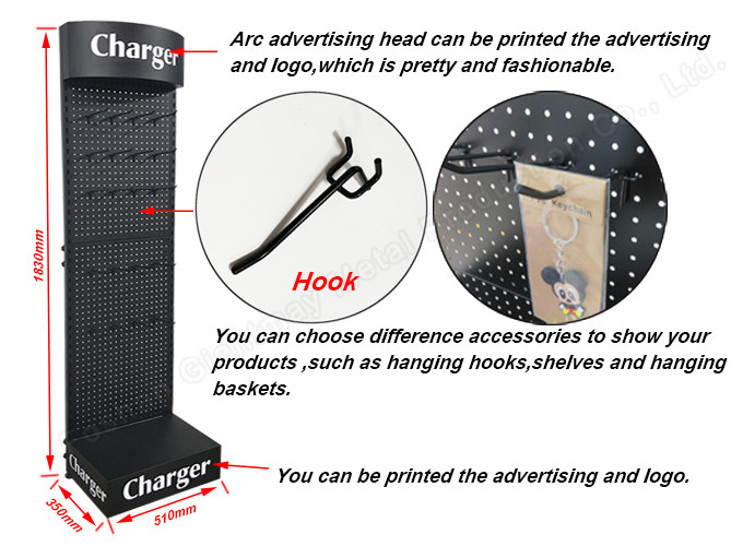 Floor Standing Rack Metal Stand for Selling Shelf Shop Display